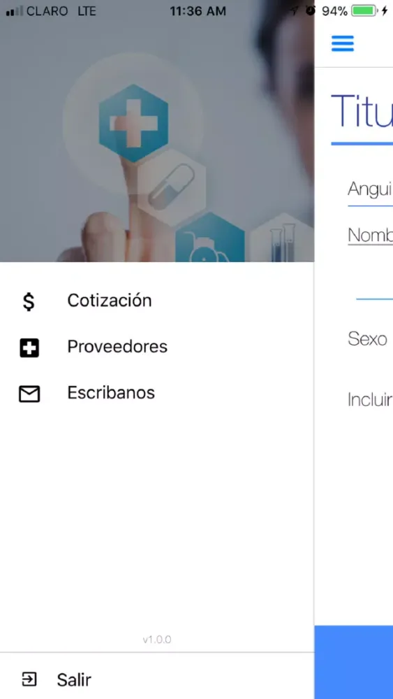 Capturas de tela do BMI Cotizador Salud Guarantee