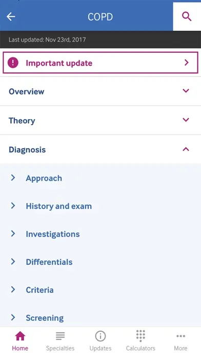 BMJ Best Practice Screenshots