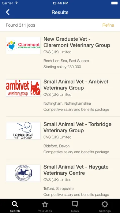 Vet Record Careers Screenshots