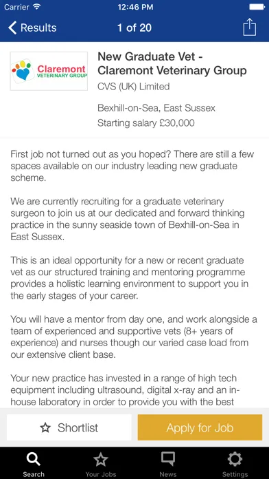Vet Record Careers Screenshots