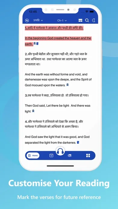 Hindi English (Pavitra) Bible Screenshots