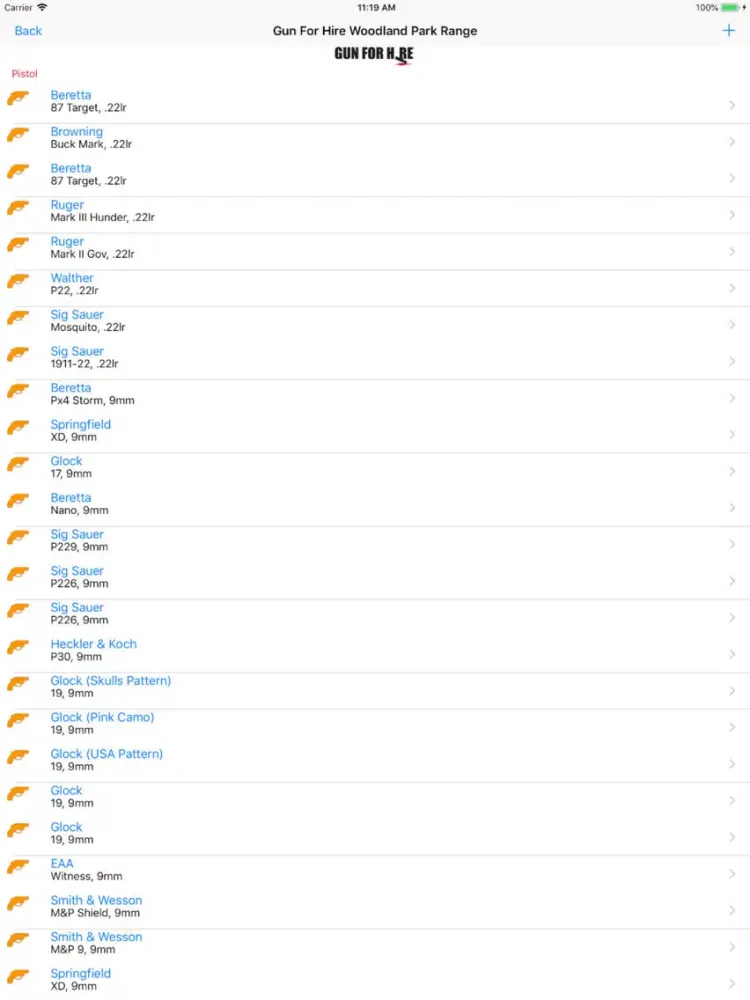 Screenshot di Gun Range Administrator iPad 