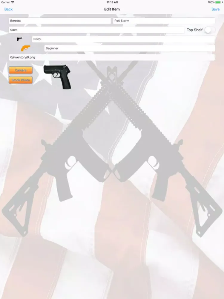 Screenshot di Gun Range Administrator iPad 
