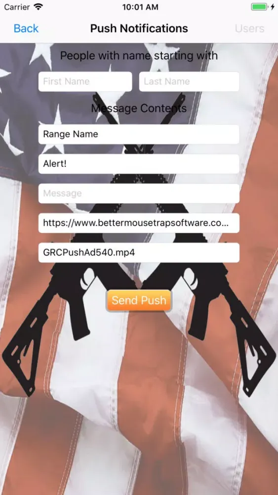 Screenshot di Gun Range Administrator
