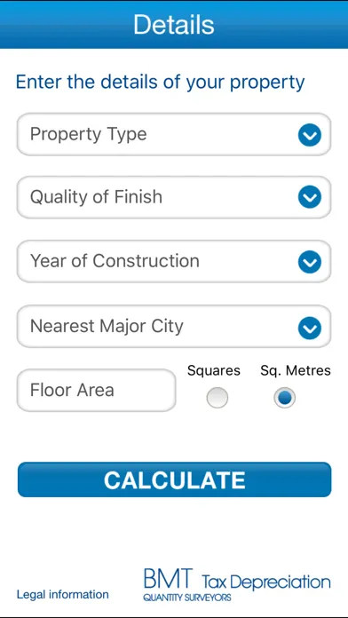 BMT Cost Calc سکرین شاٹس