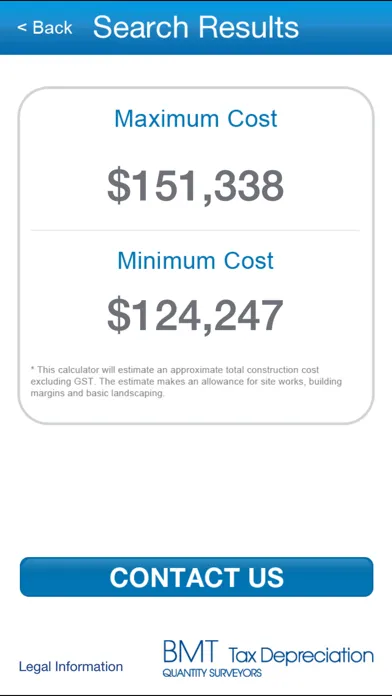 BMT Cost Calc سکرین شاٹس