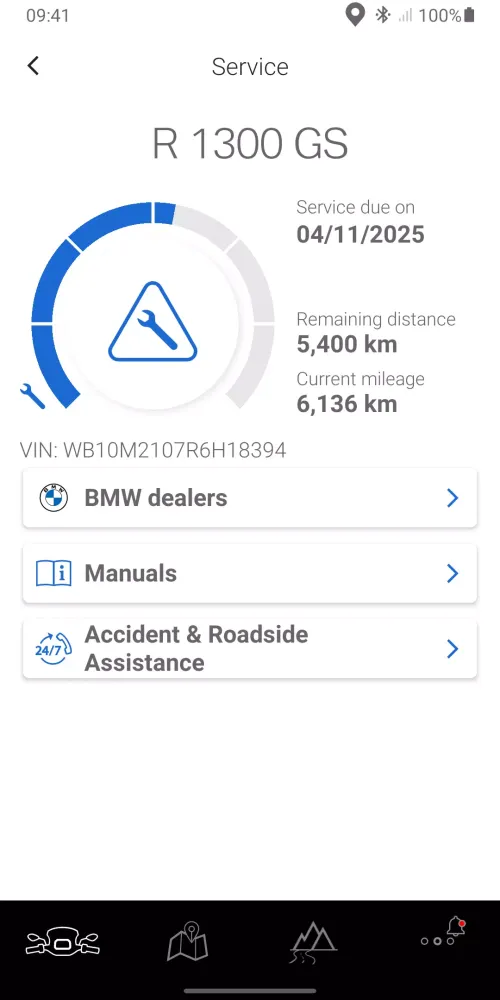 BMW Motorrad Connected Screenshots