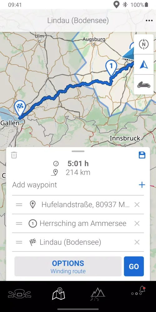 BMW Motorrad Connected Screenshots