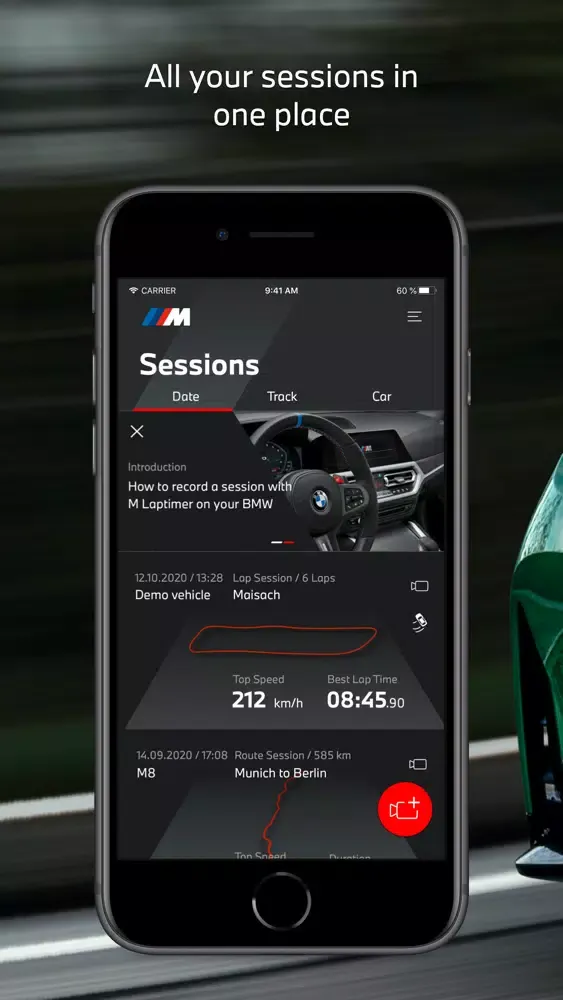 Capturas de pantalla de The BMW M Laptimer