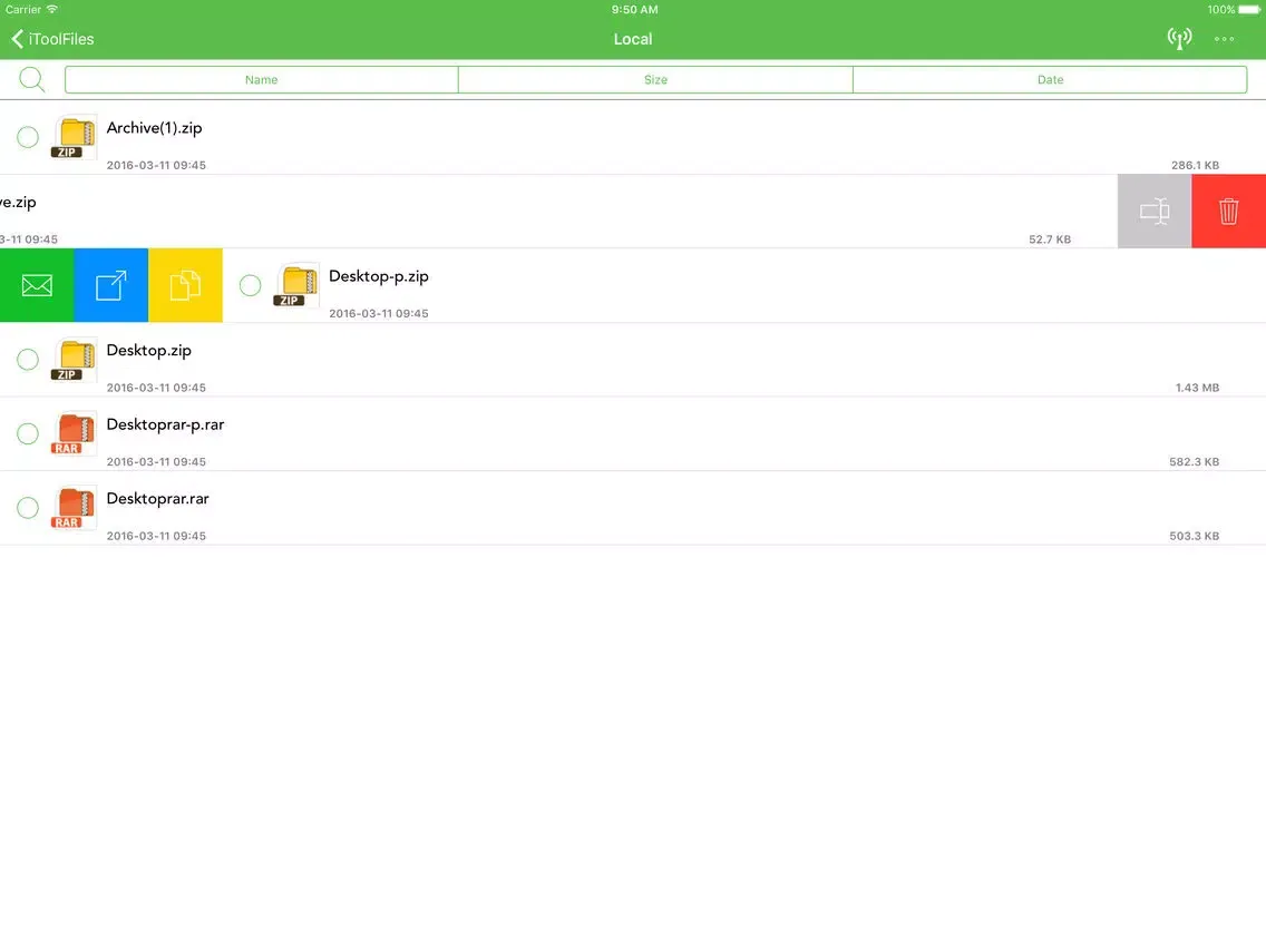 Tangkapan layar iToolFiles Free - Unrar Files Unzip Zip managers iPad 