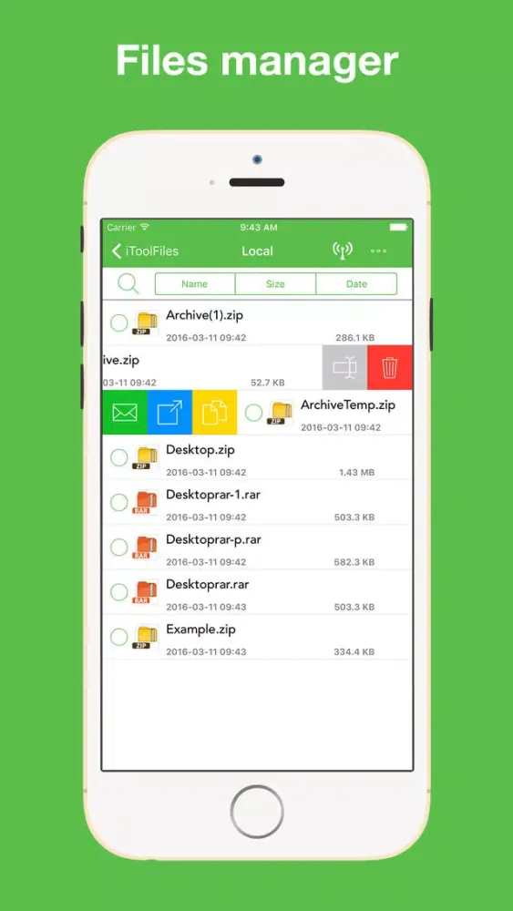 Tangkapan layar iToolFiles Free - Unrar Files Unzip Zip managers