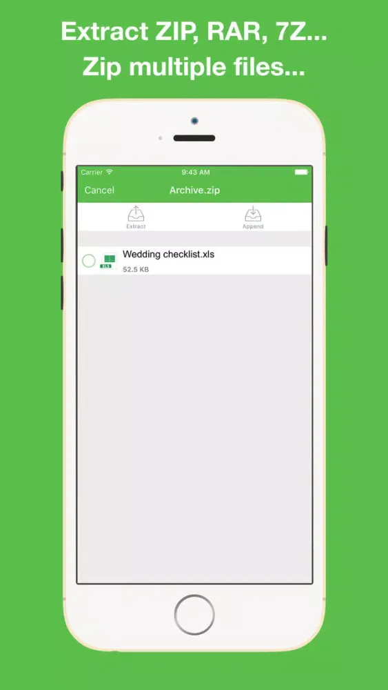 Tangkapan layar iToolFiles Free - Unrar Files Unzip Zip managers
