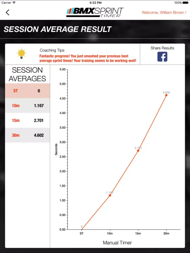 BMX Sprint Timer iPad 應用截圖