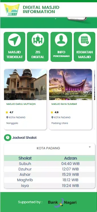 Ảnh chụp màn hình của Nagari Digital Masjid