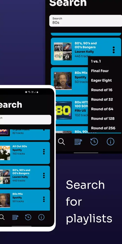 Spotify Showdown سکرین شاٹس