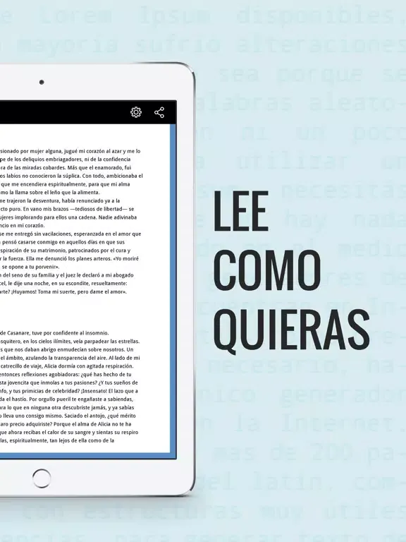 ภาพหน้าจอของ Lee más iPad 