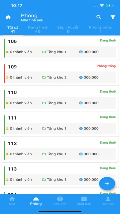Capturas de pantalla de Quản lý nhà trọ - smart motel