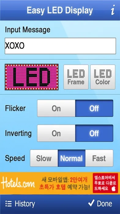Screenshot di Easy LED Display