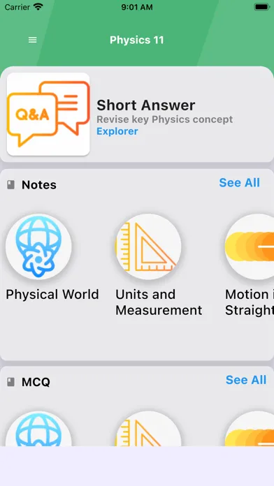 Class 11 Physics Notes & MCQs স্ক্রিনশট