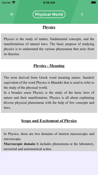 Class 11 Physics Notes & MCQs স্ক্রিনশট