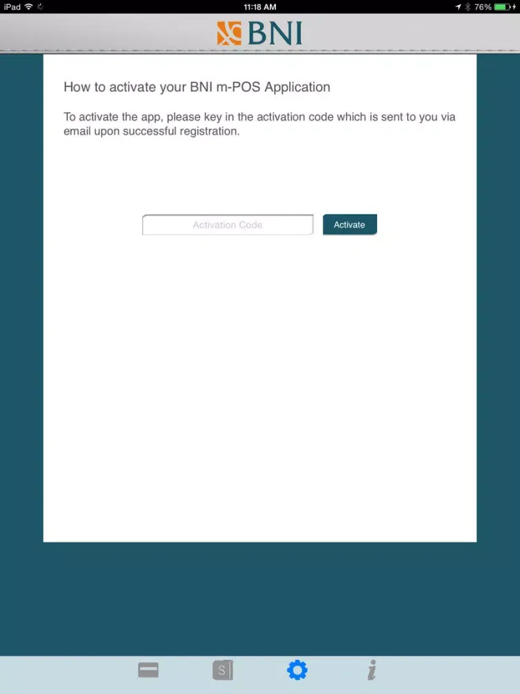 BNI m-POS iPad  স্ক্রিনশট