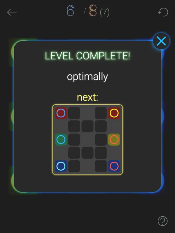 Neon Tags - math puzzle game iPad  스크린샷