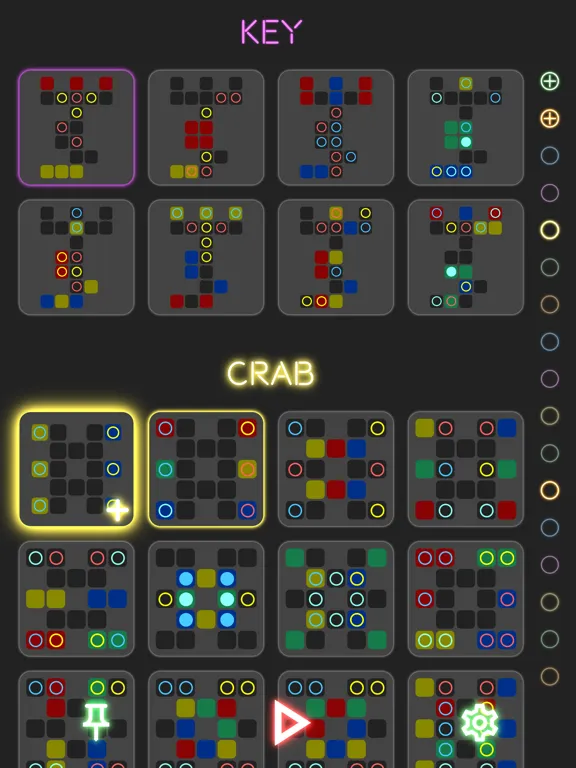 Neon Tags - math puzzle game iPad  스크린샷