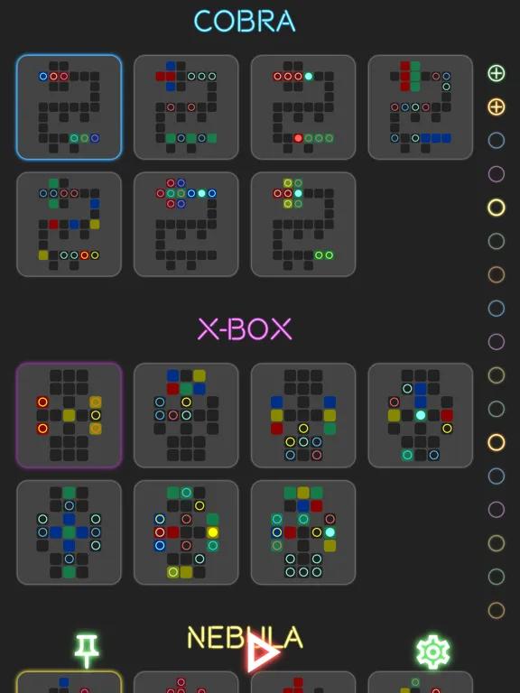 Neon Tags - math puzzle game iPad  스크린샷