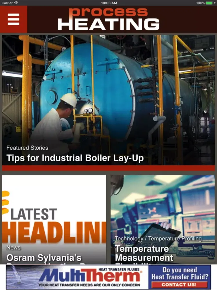 Process Heating Magazine iPad  Screenshots
