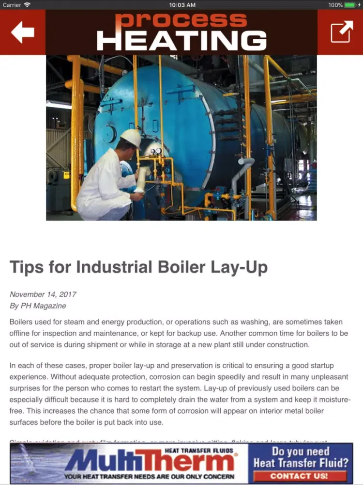 Process Heating Magazine iPad  Screenshots