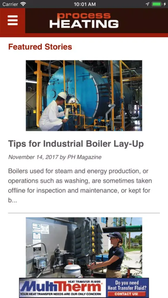 Process Heating Magazine Screenshots