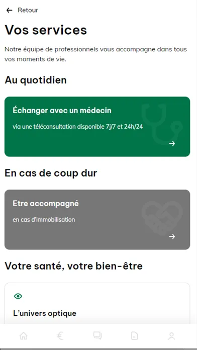 Tangkapan skrin BNP Paribas Protection Santé