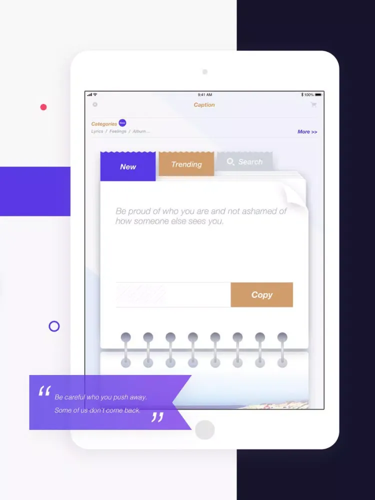 Capturas de tela do Caption Likes for Social Posts iPad 