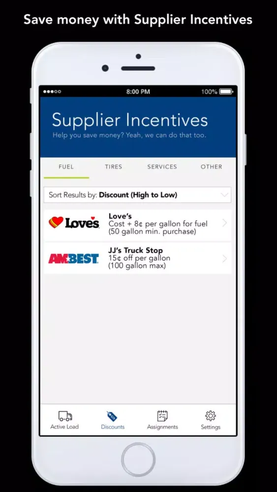Tangkapan skrin BNSF Logistics Mobile App