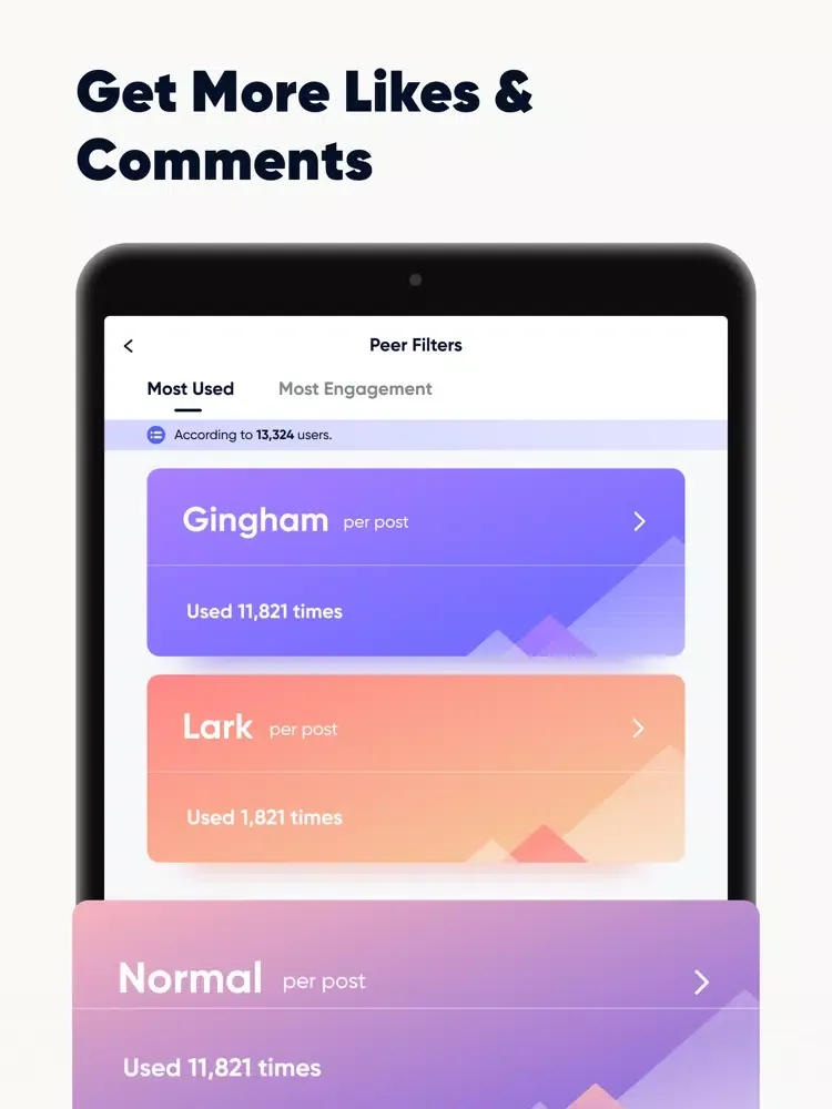 Filter Analyzer for IG iPad  স্ক্রিনশট