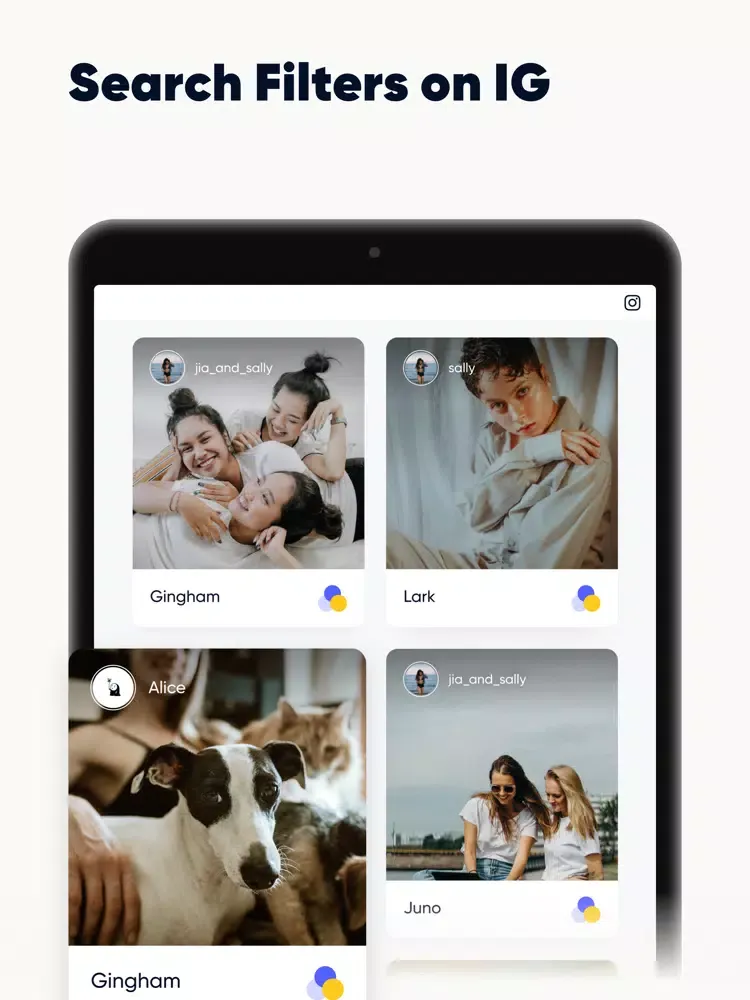 Filter Analyzer for IG iPad  স্ক্রিনশট