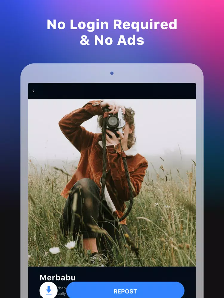IG Repost - Story&IGTV&Post iPad  Screenshots