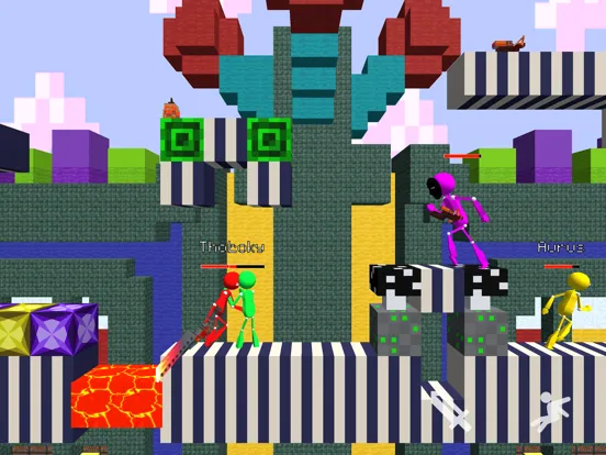 Tangkapan skrin Stickman Fight MultiCraft War iPad 
