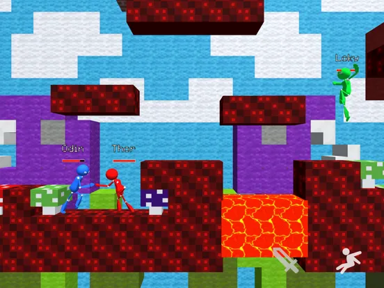 Tangkapan skrin Stickman Fight MultiCraft War iPad 
