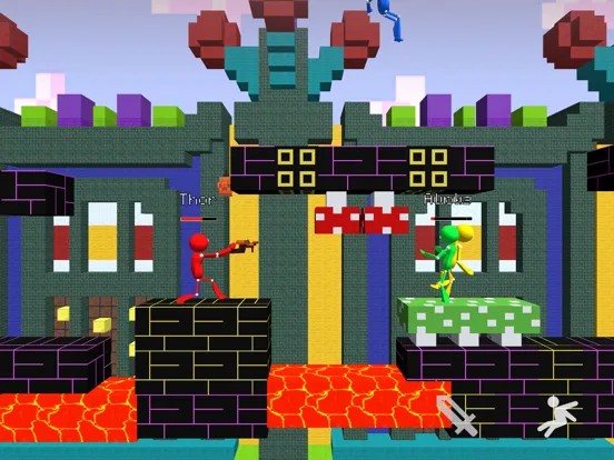 Tangkapan skrin Stickman Fight MultiCraft War iPad 