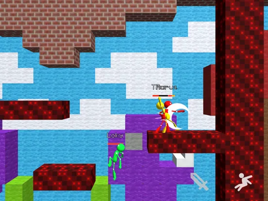 Tangkapan skrin Stickman Fight MultiCraft War iPad 