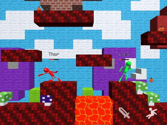 Tangkapan skrin Stickman Fight MultiCraft War iPad 