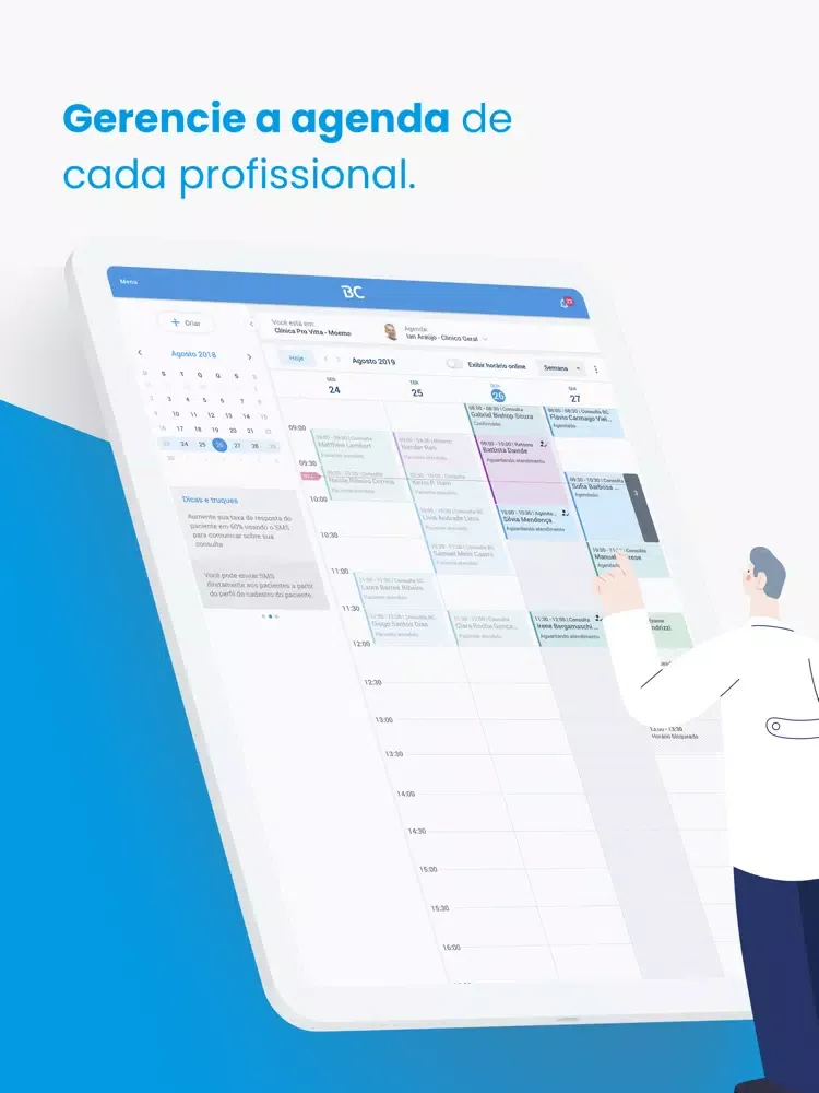 Tangkapan skrin BoaConsulta para Médicos iPad 