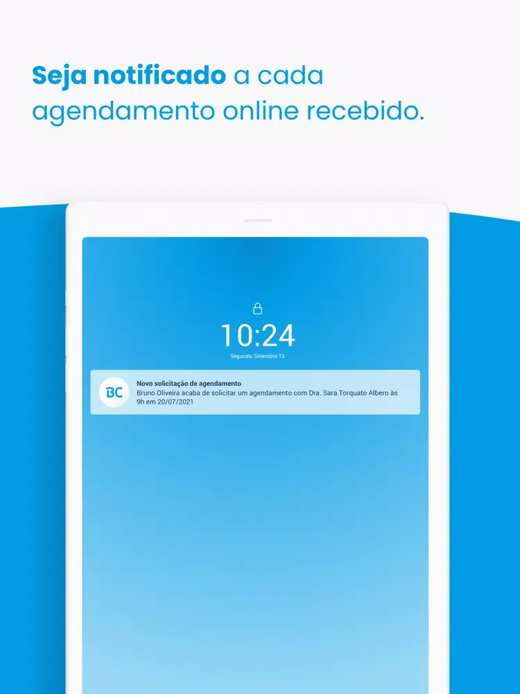 Tangkapan skrin BoaConsulta para Médicos iPad 