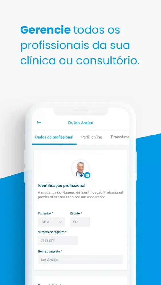 Tangkapan skrin BoaConsulta para Médicos