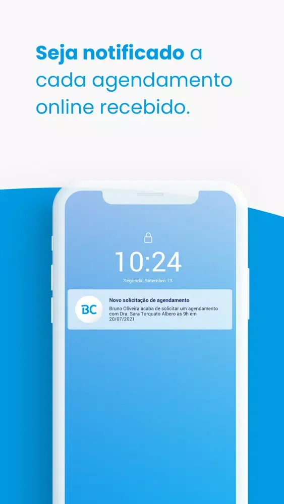 Tangkapan skrin BoaConsulta para Médicos