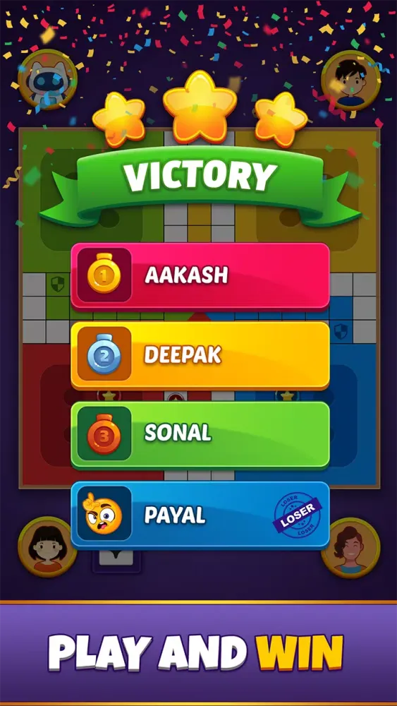 Tangkapan skrin Ludo Game(लूडो) : Online Ludo