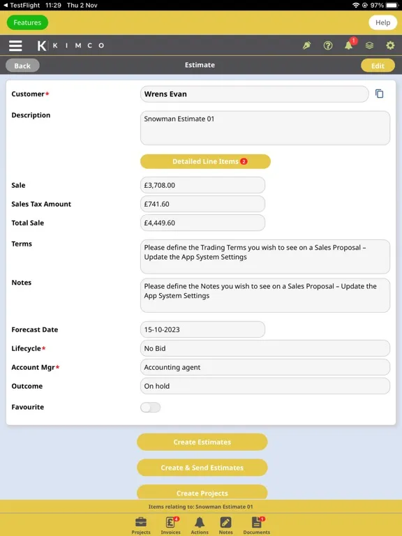 KIMCO SMB iPad  স্ক্রিনশট