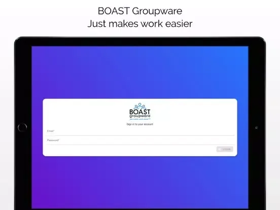 Capturas de tela do BOAST Groupware iPad 