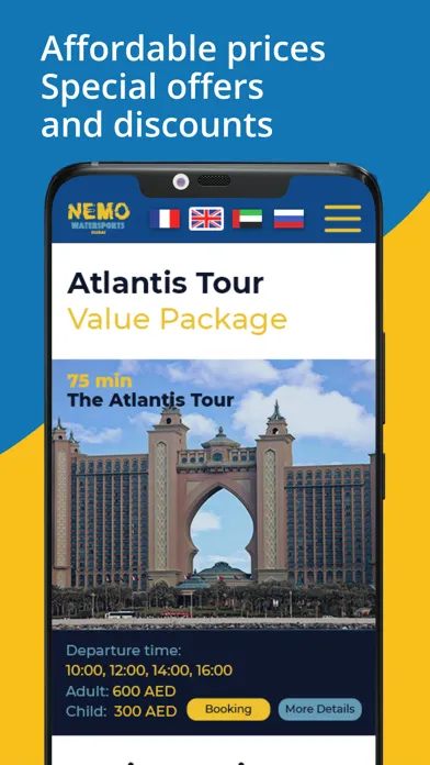 Capturas de tela do Dubai Boat Tours
